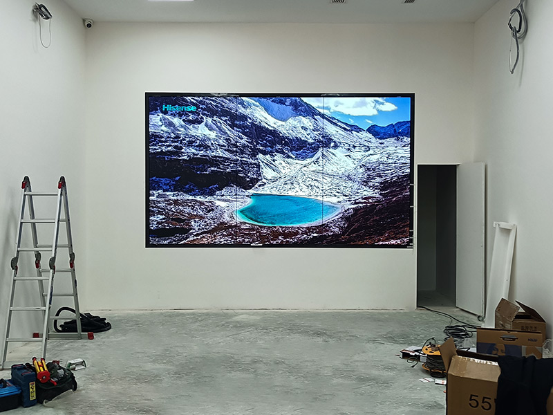 泰安市国家电网公司应用柯华达55寸3.5mm3×3液晶拼接屏