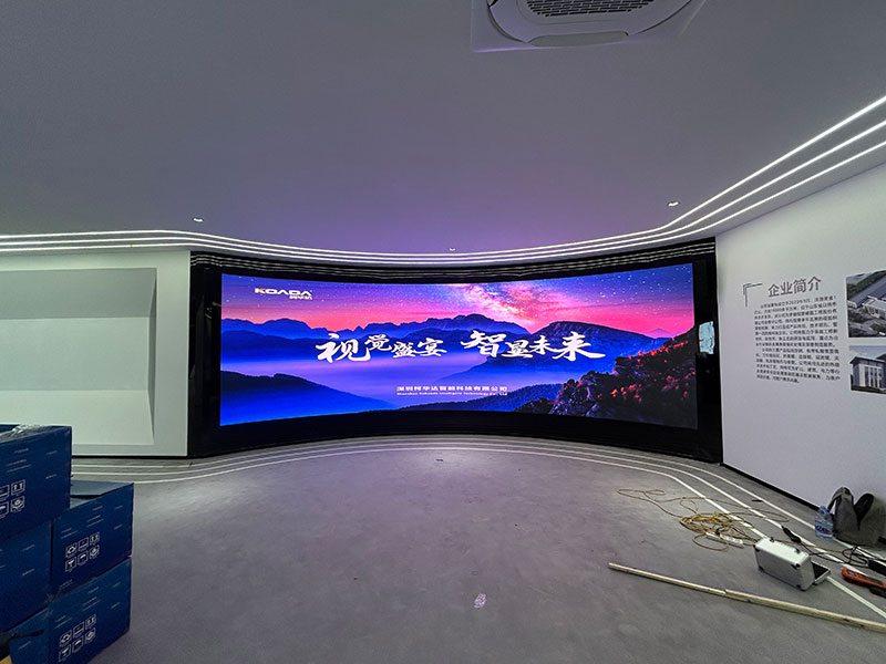 山东旭隆特新材料有限公司应用柯华达P1.86室内全彩LED显示屏